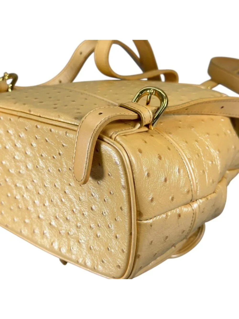 Versace Sunburst Leather Yellow Backpack Gold